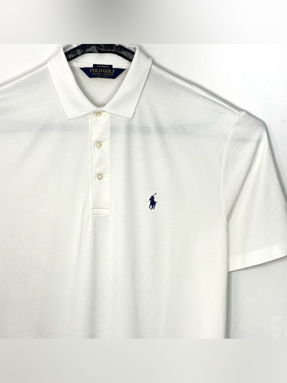 Polo Ralph Lauren Men’s White Classic Fit Performance Short Sleeve Polo Shirt L